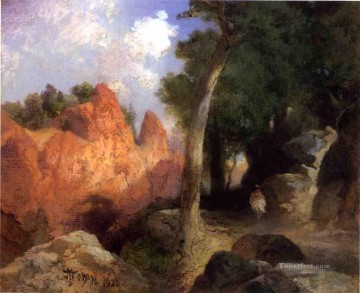 雲の峡谷の風景トーマス・モラン山脈 Oil Paintings
